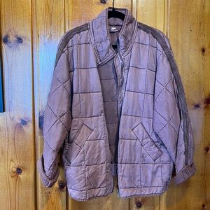 Free people oversized quilted jacket